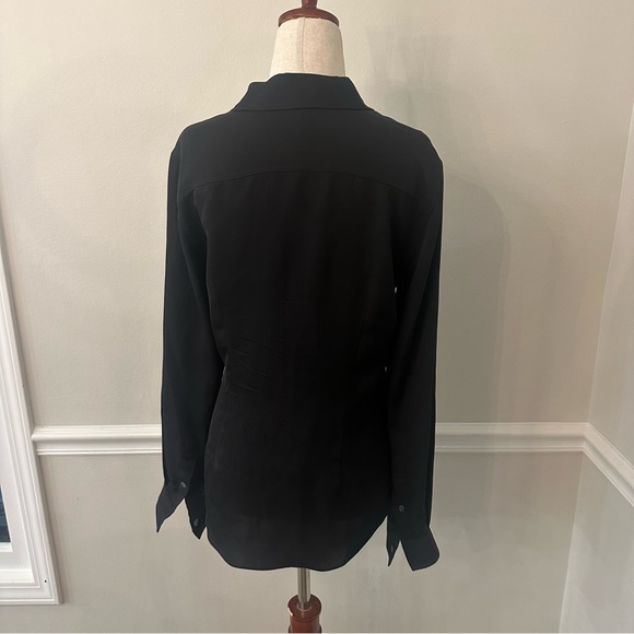 Theory Black Button-Up Blouse - Picture 5 of 6
